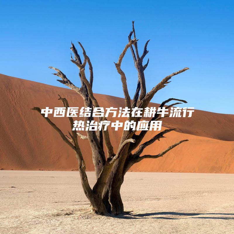 中西医结合方法在耕牛流行热治疗中的应用