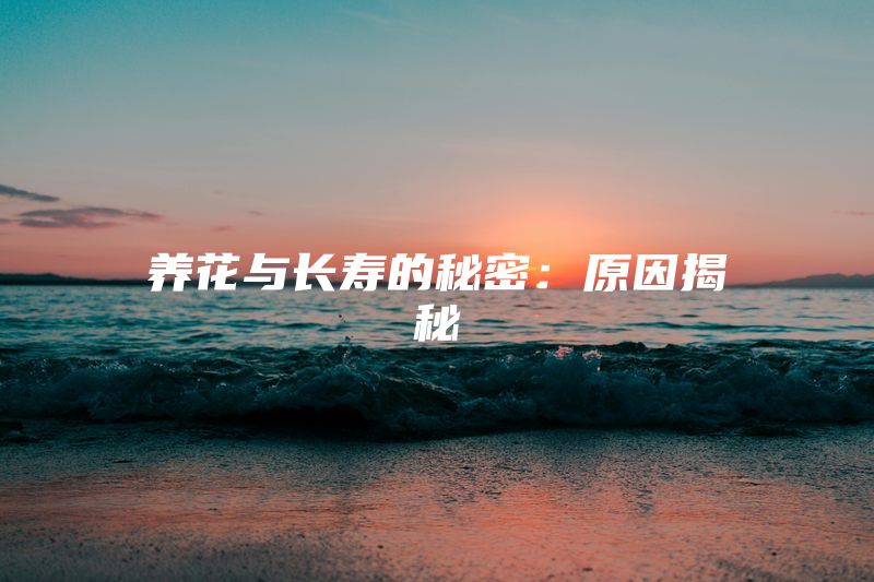 养花与长寿的秘密：原因揭秘