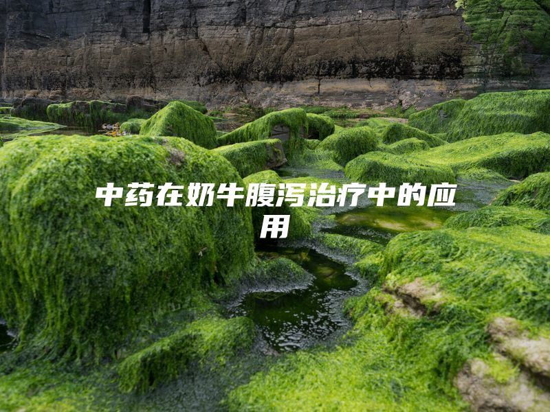 中药在奶牛腹泻治疗中的应用